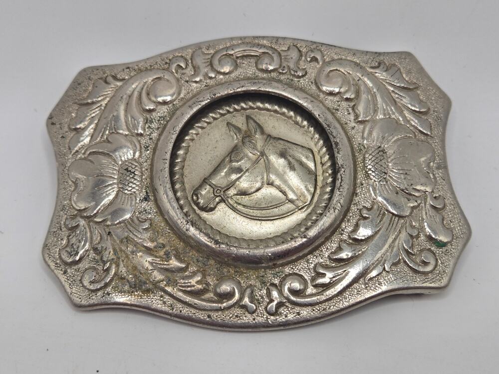 Chambers Belt Co. Silver Dollar Buckle with Removable Center